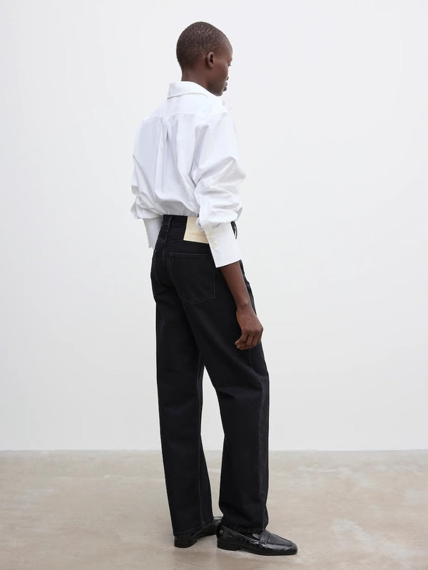 LOOSE FIT DENIM: WASHED BLACK