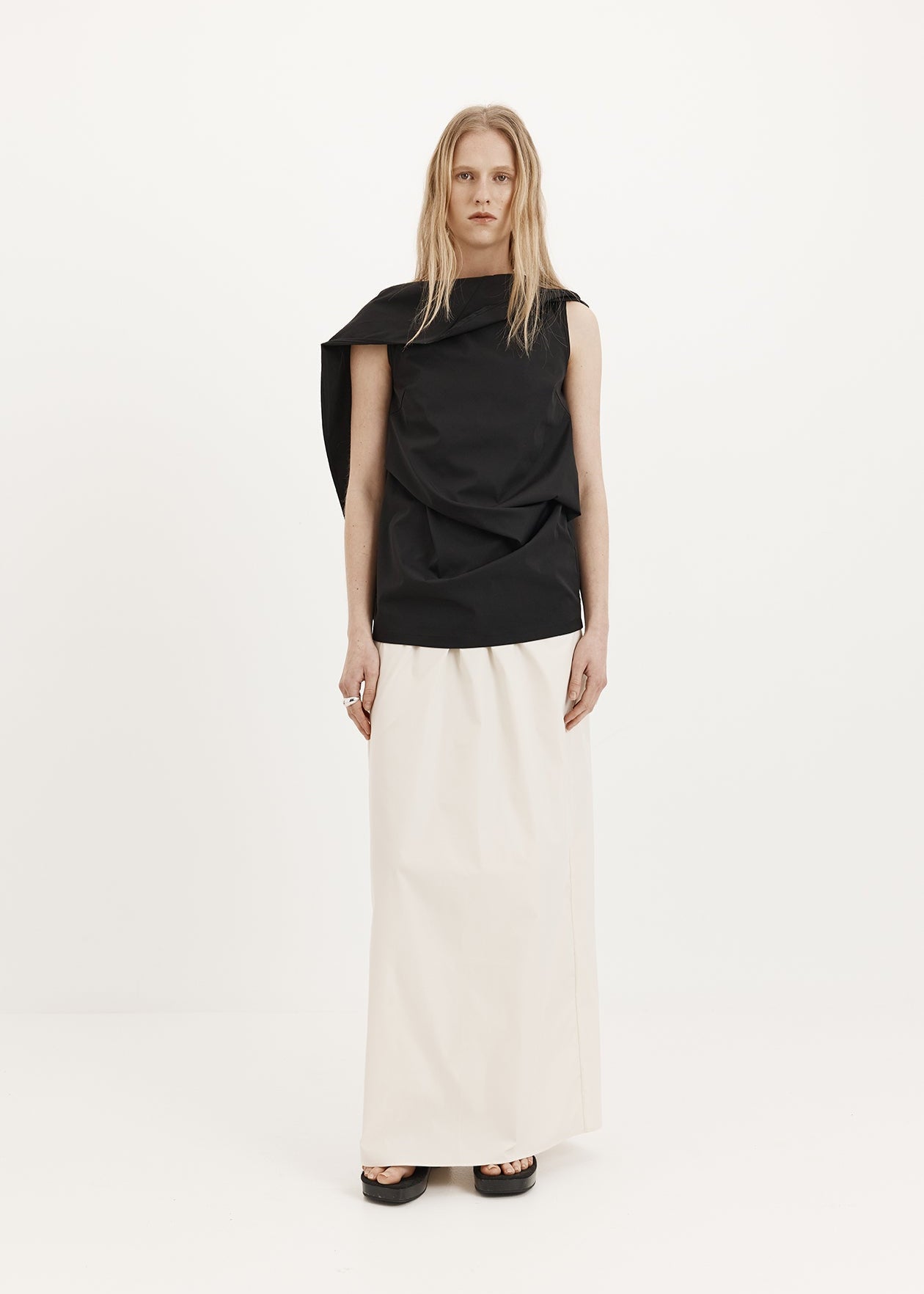 Maddi Skirt: Vanilla Tech Taffeta