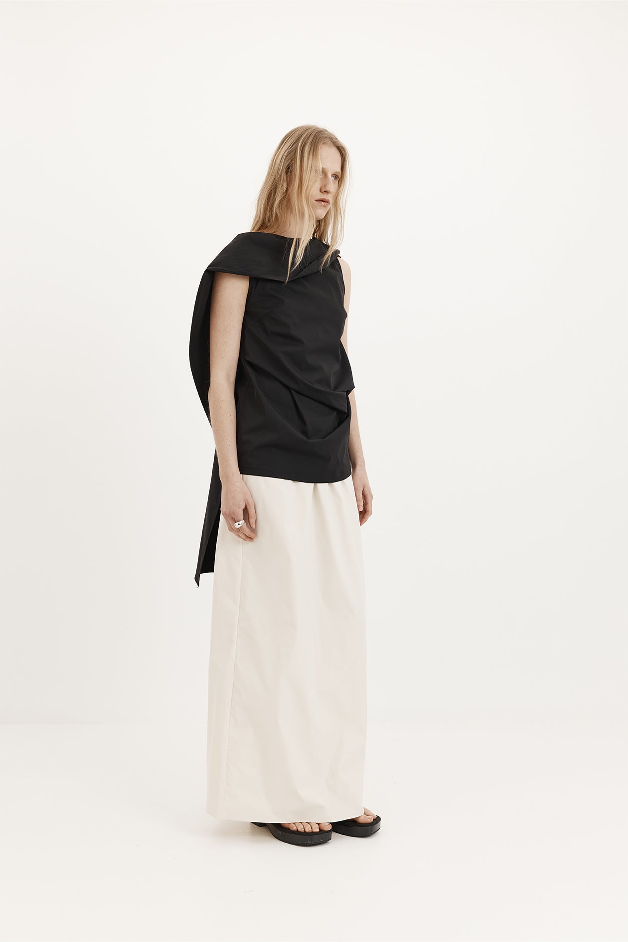 Maddi Skirt: Vanilla Tech Taffeta