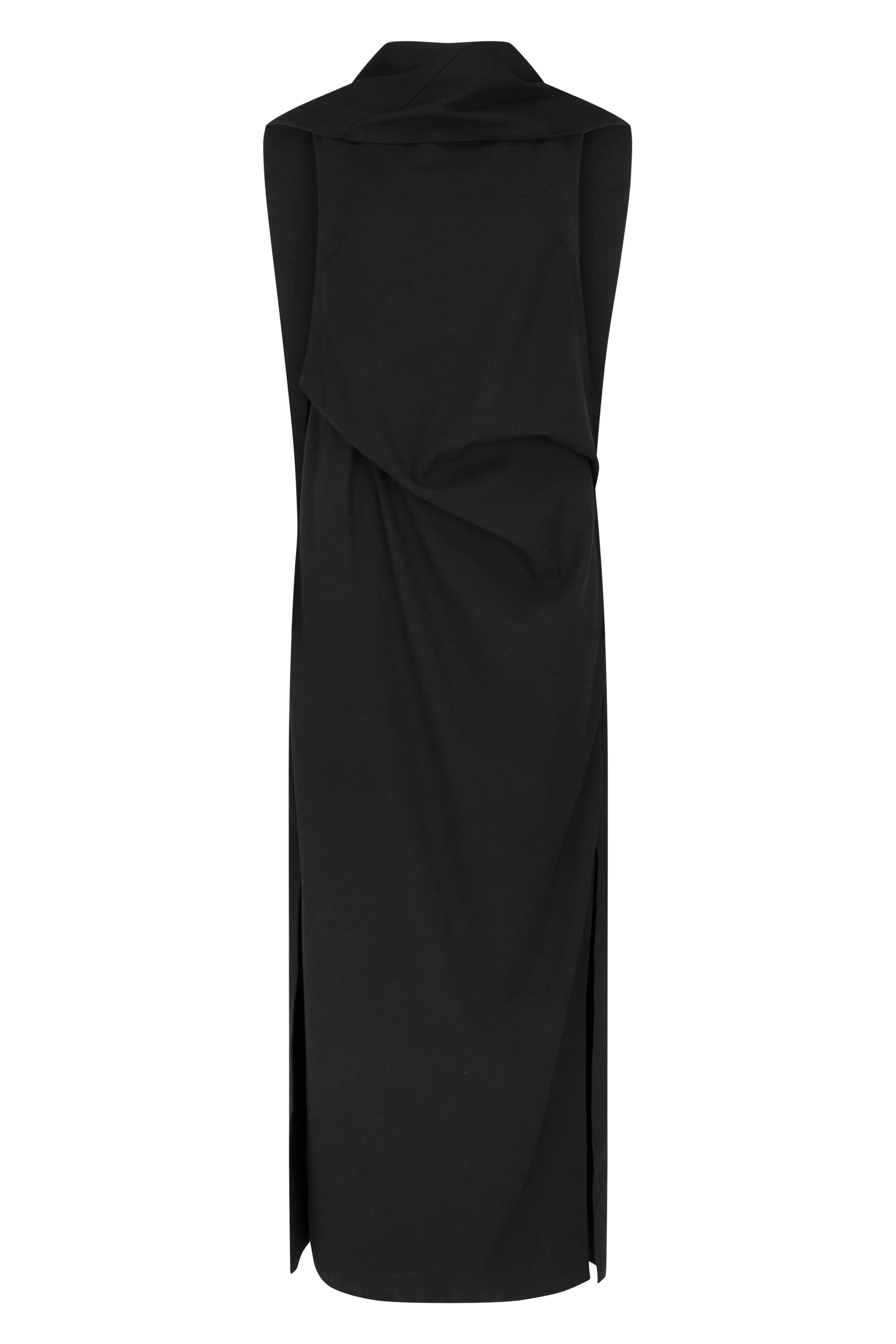 Laro Dress Summer Suiting: Black