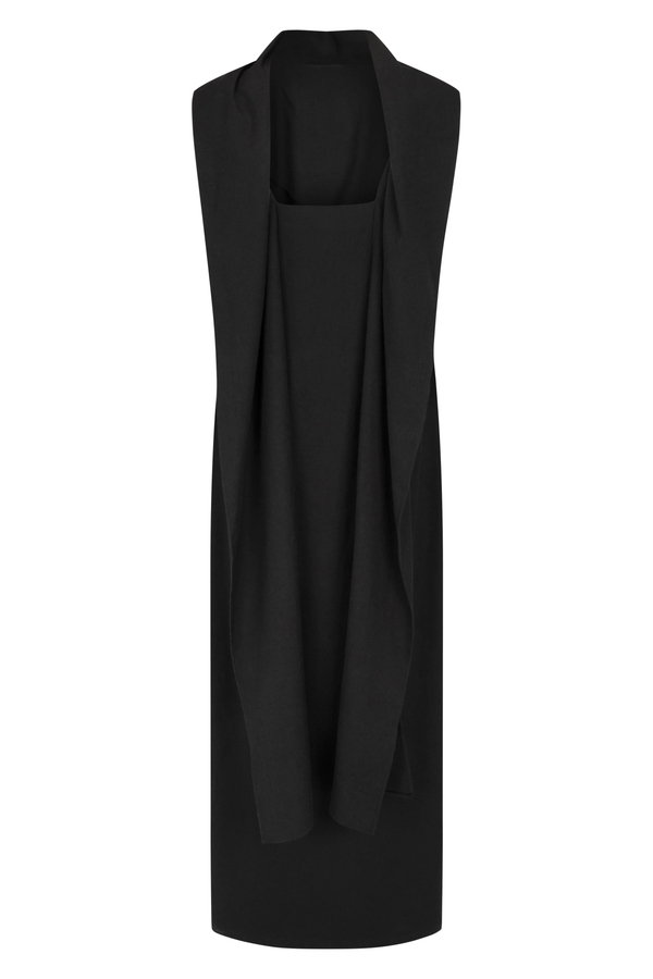 Laro Dress Summer Suiting: Black