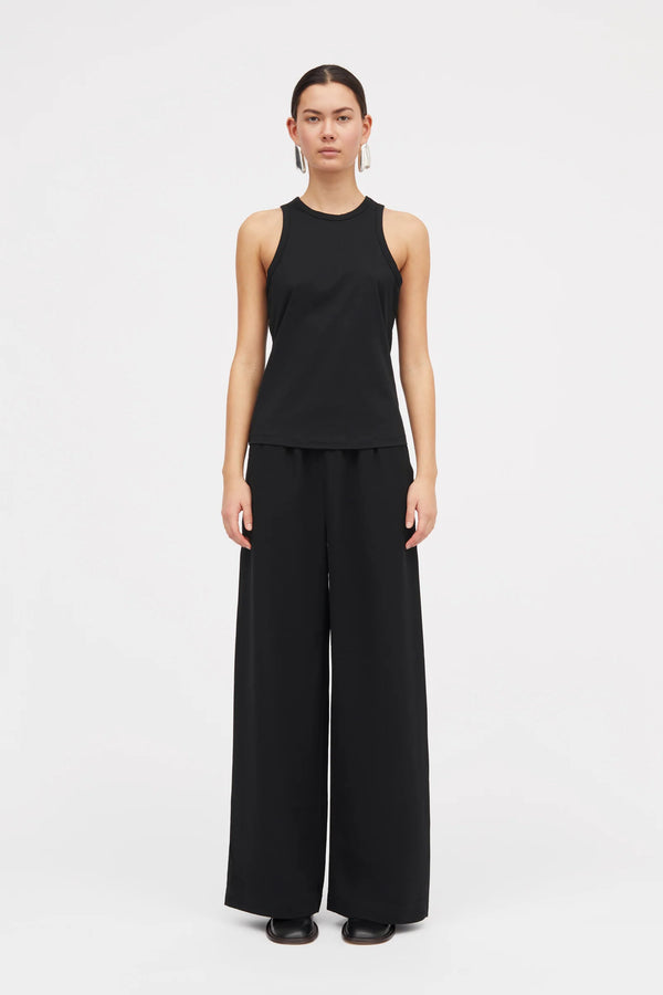 Lea Cotton Jersey Tank: Black