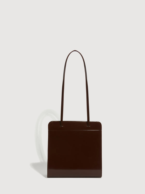 LISSE BAG: CHOC SPAZZOLATO LEATHER