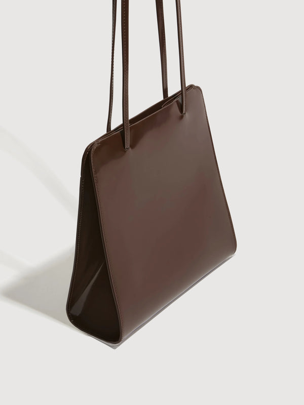 LISSE BAG: CHOC SPAZZOLATO LEATHER