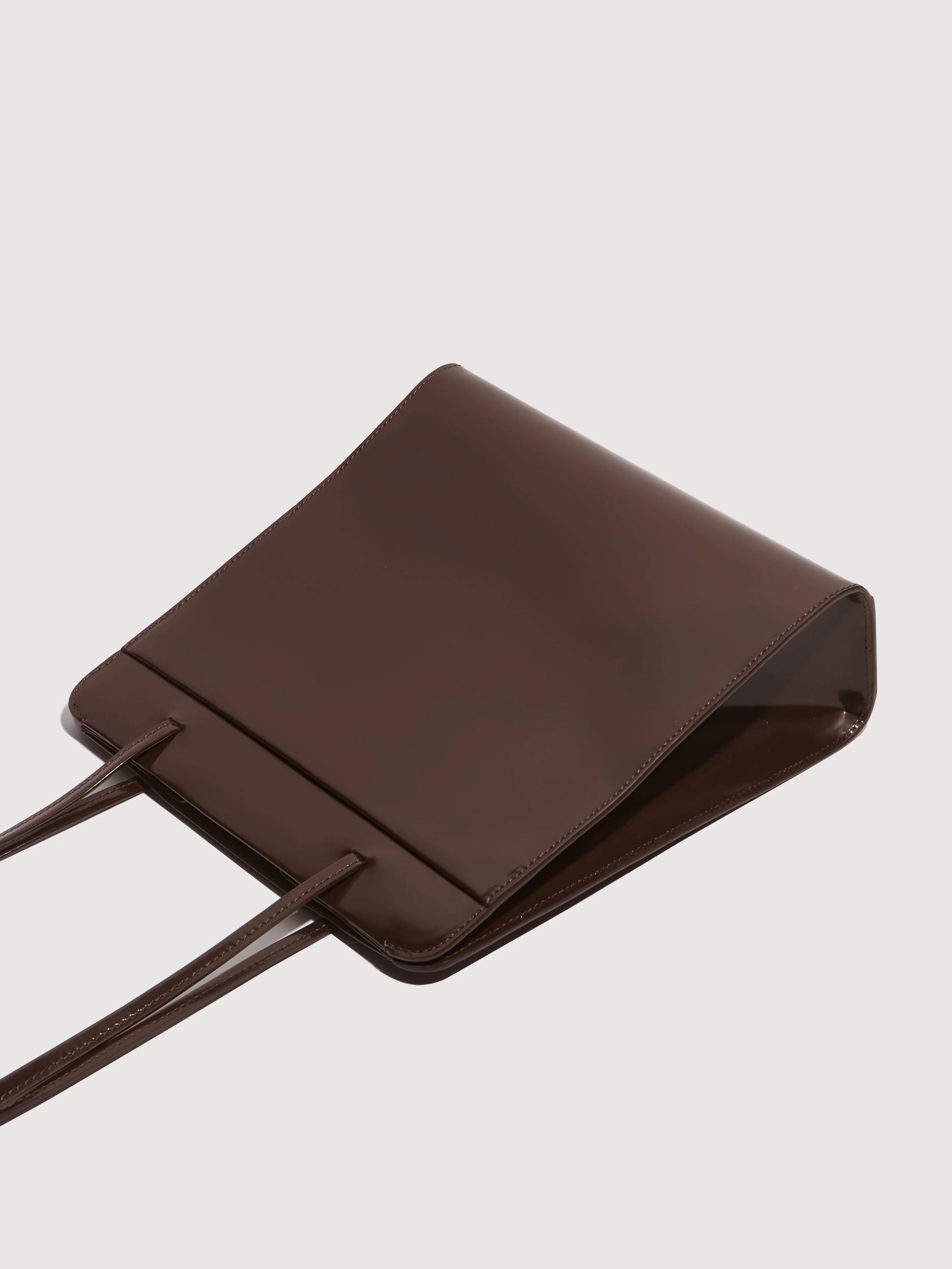 LISSE BAG: CHOC SPAZZOLATO LEATHER