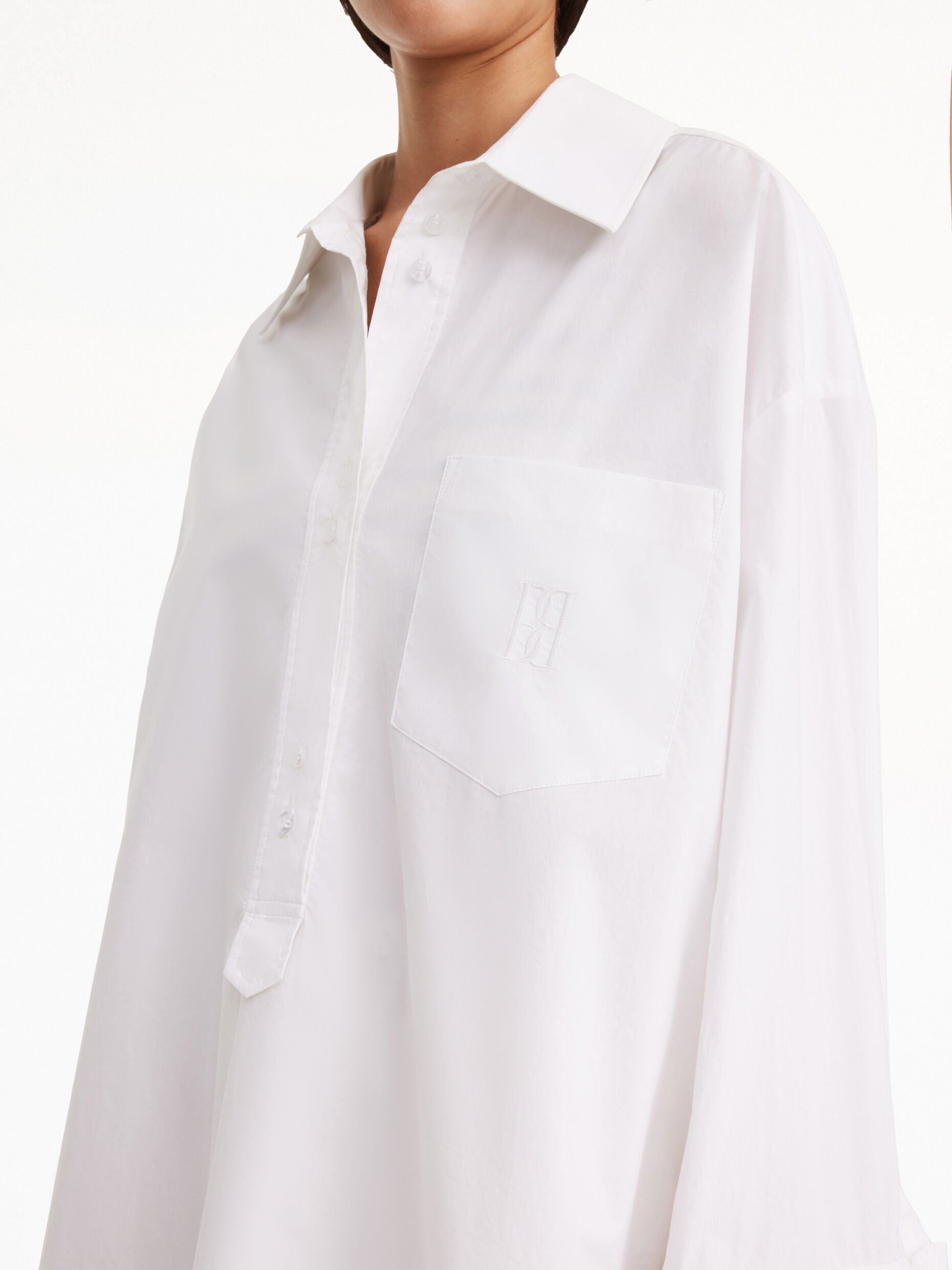 MAYE ORGANIC SHIRT: WHITE