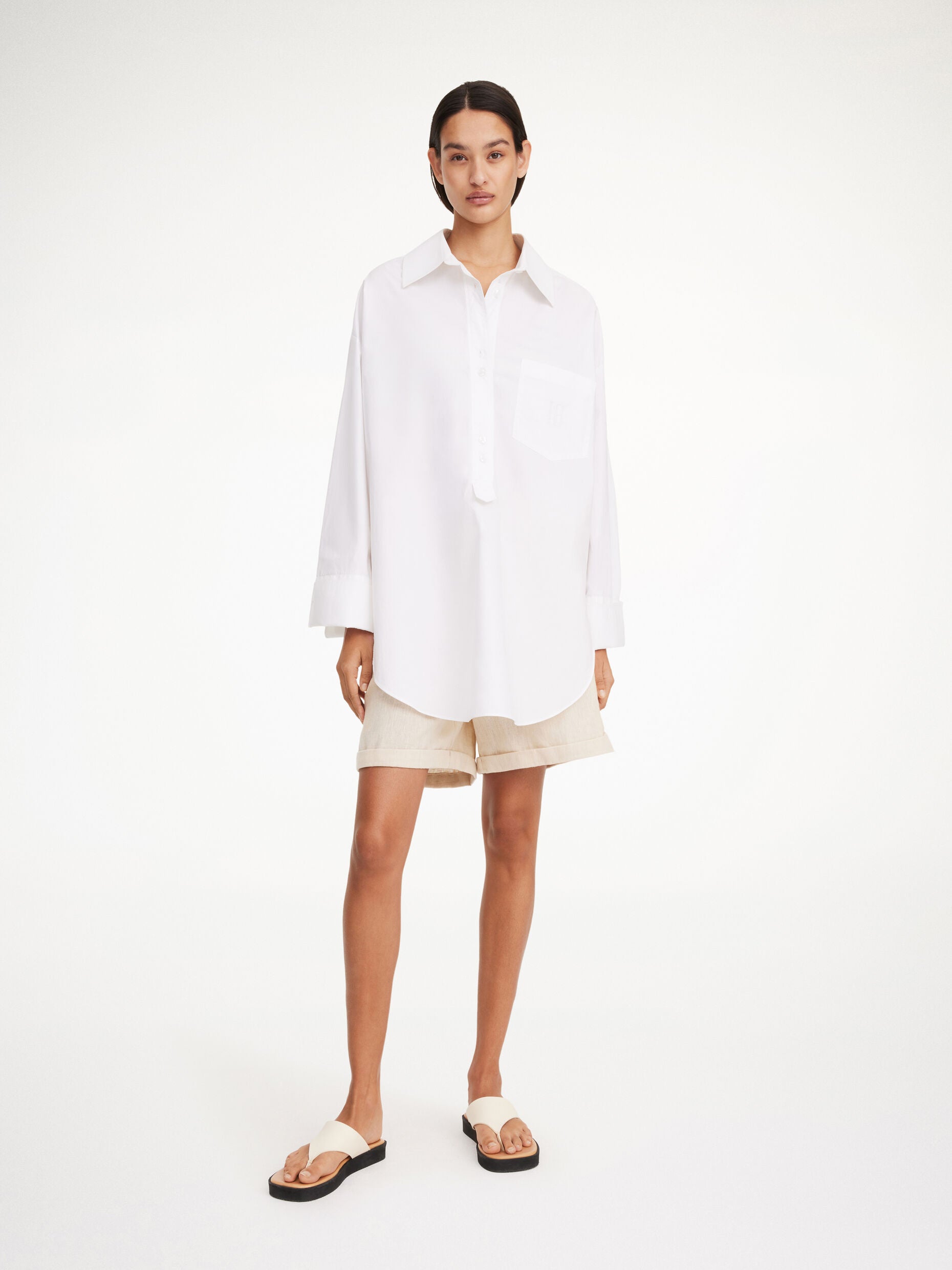 MAYE ORGANIC SHIRT: WHITE