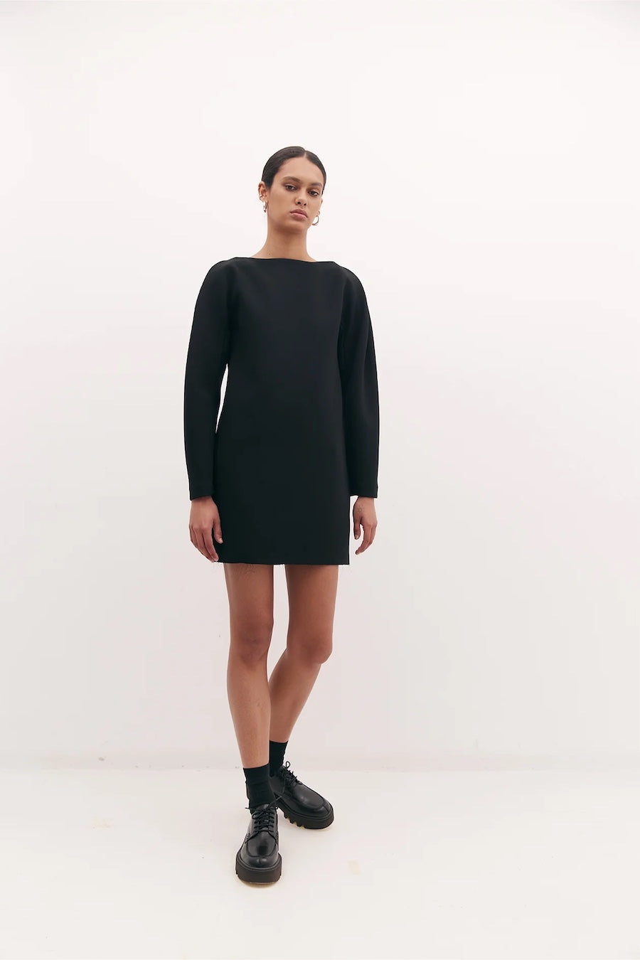 MIKKEL MINI DRESS: BLACK