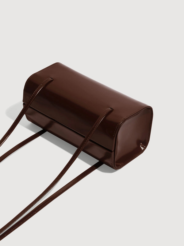 MIE BAG: CHOC SPAZZOLATO LEATHER