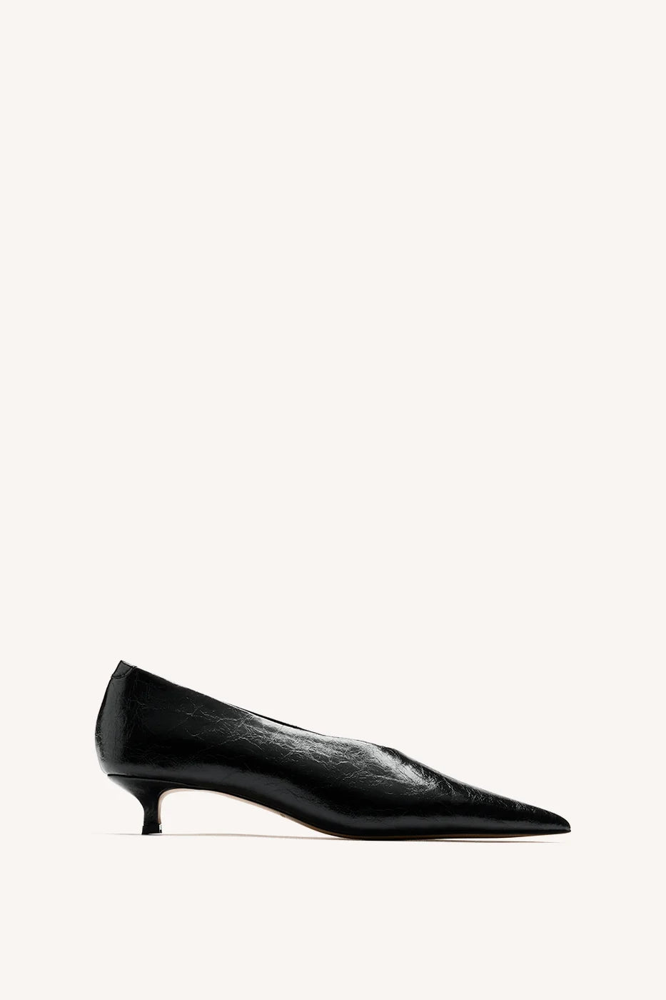 Lani Pump: Black Crinkle