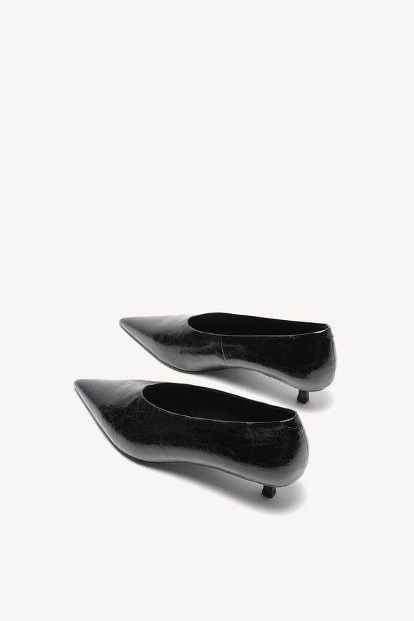 Lani Pump: Black Crinkle