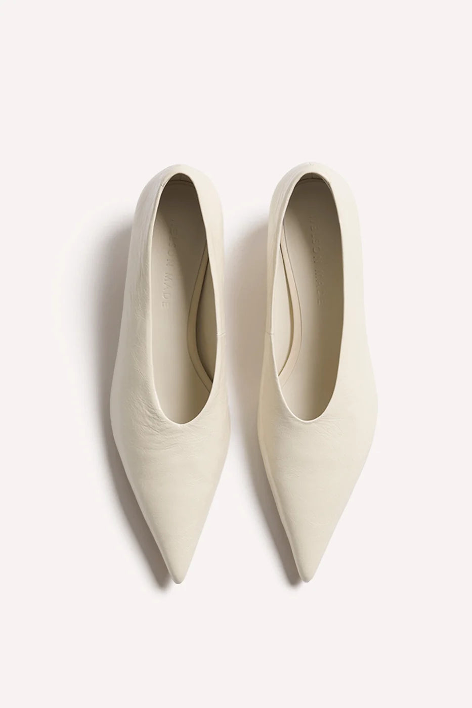Lani Pump: Ecru Crinkle