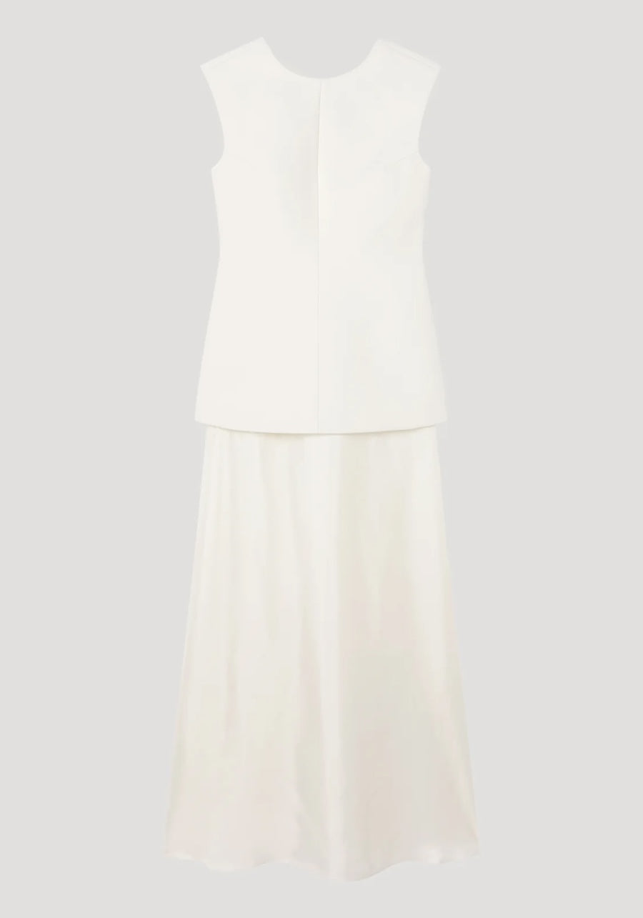 OPEN BACK DRESS: CREAM