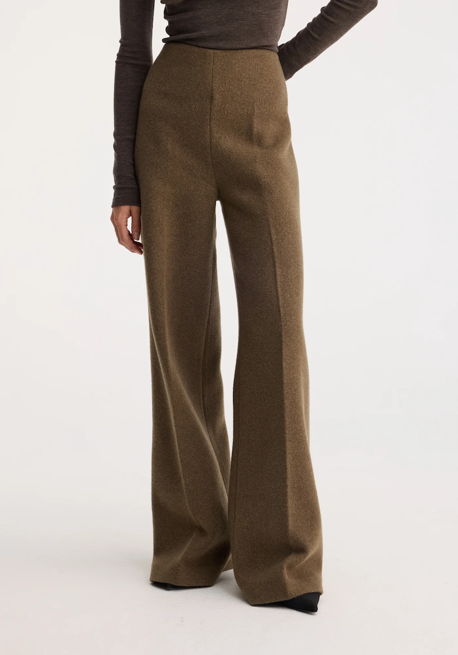 Palazzo Wool Trousers