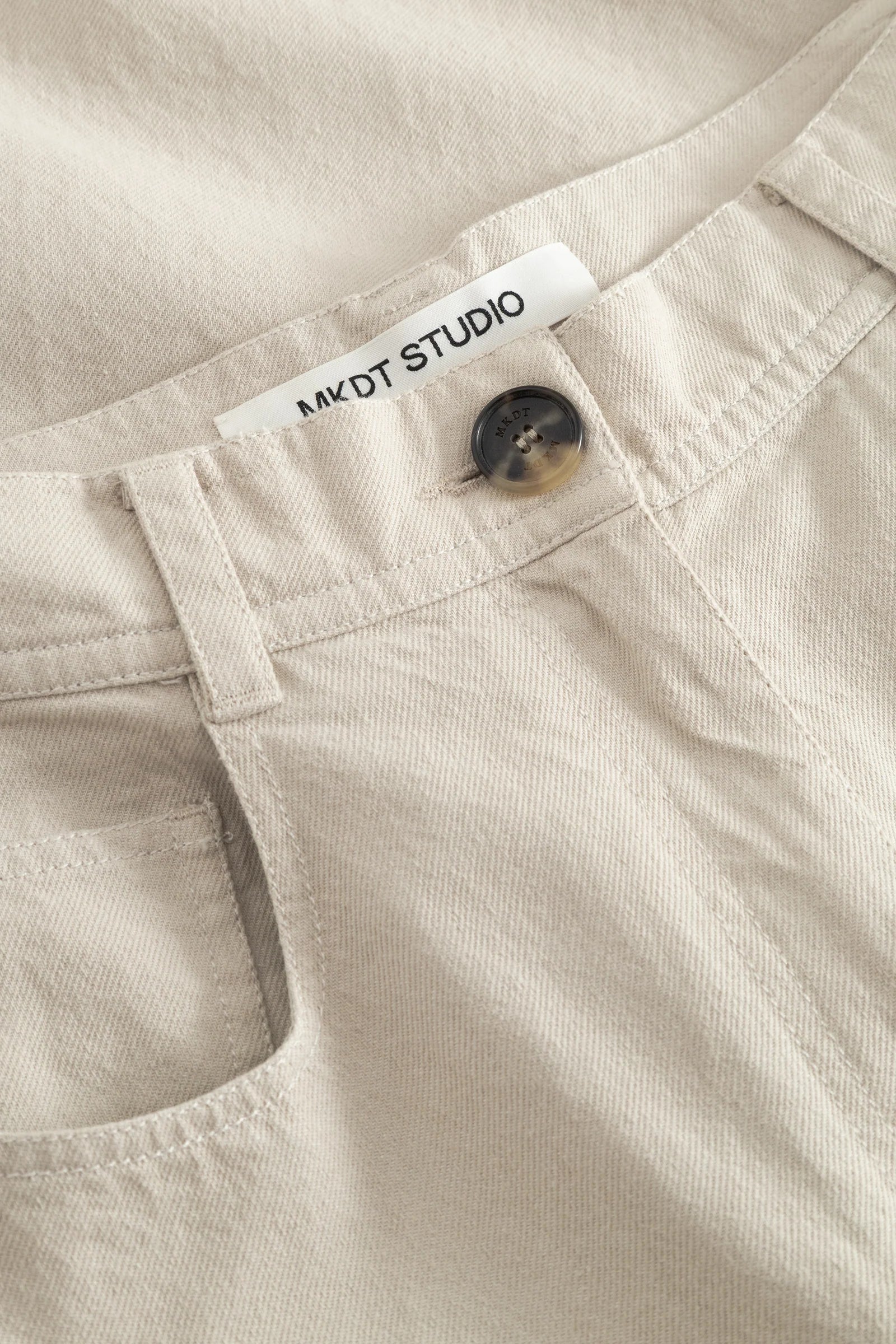 Pella Cotton Twill Denim: Stone Grey