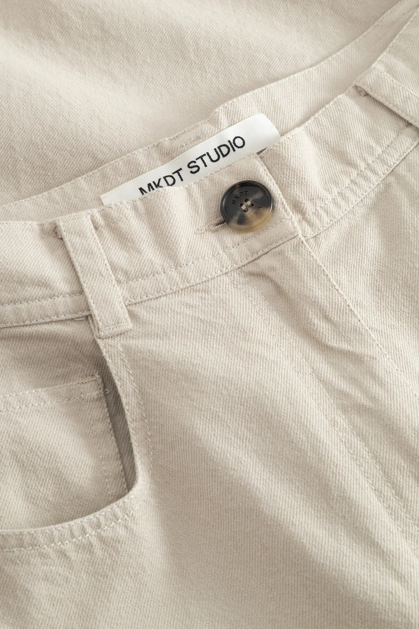 Pella Cotton Twill Denim: Stone Grey