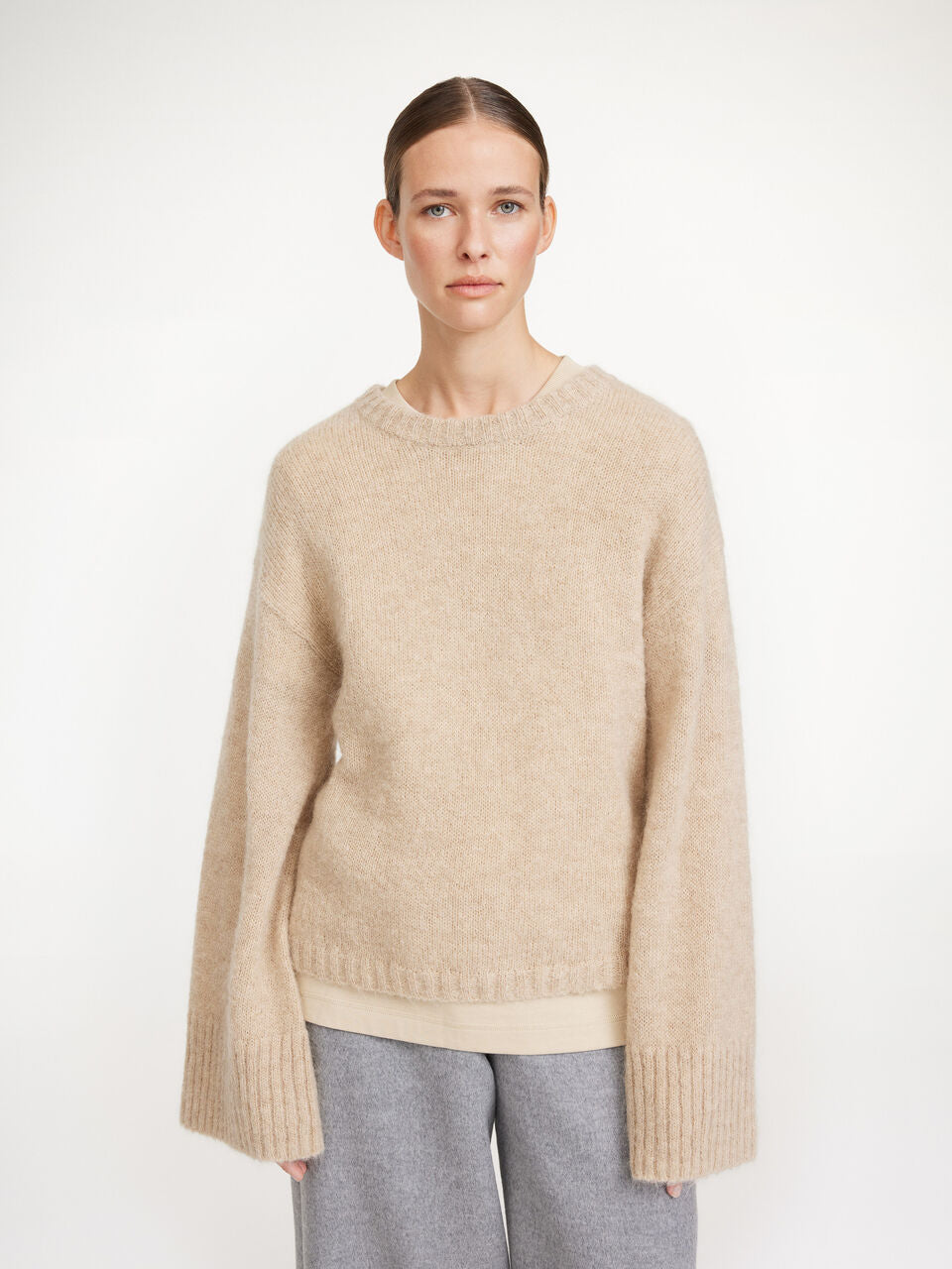 Cierra Sweater: Twill Beige