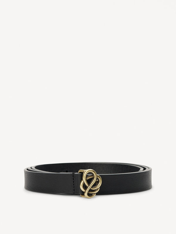 Ouma leather belt: Black