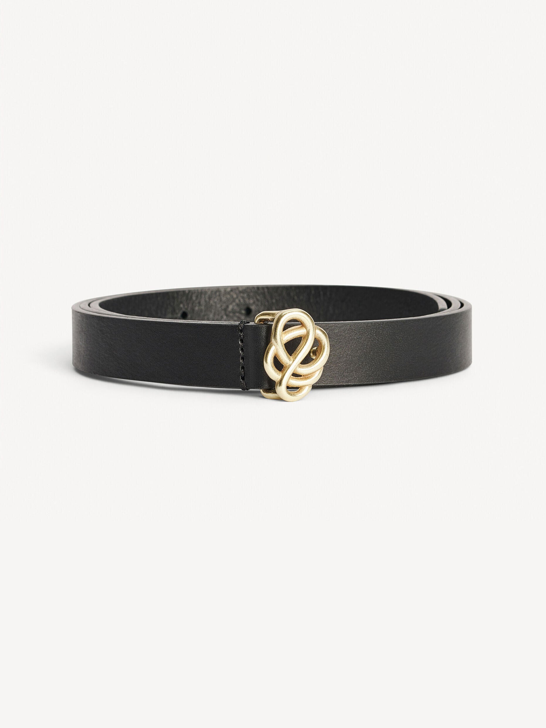 Ouma leather belt: Black