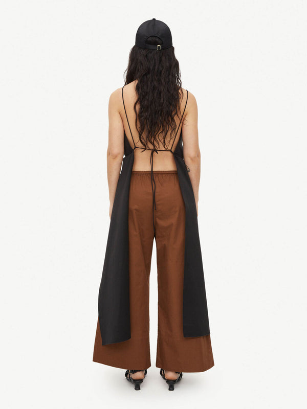 Luisa high-waisted trousers: Bison