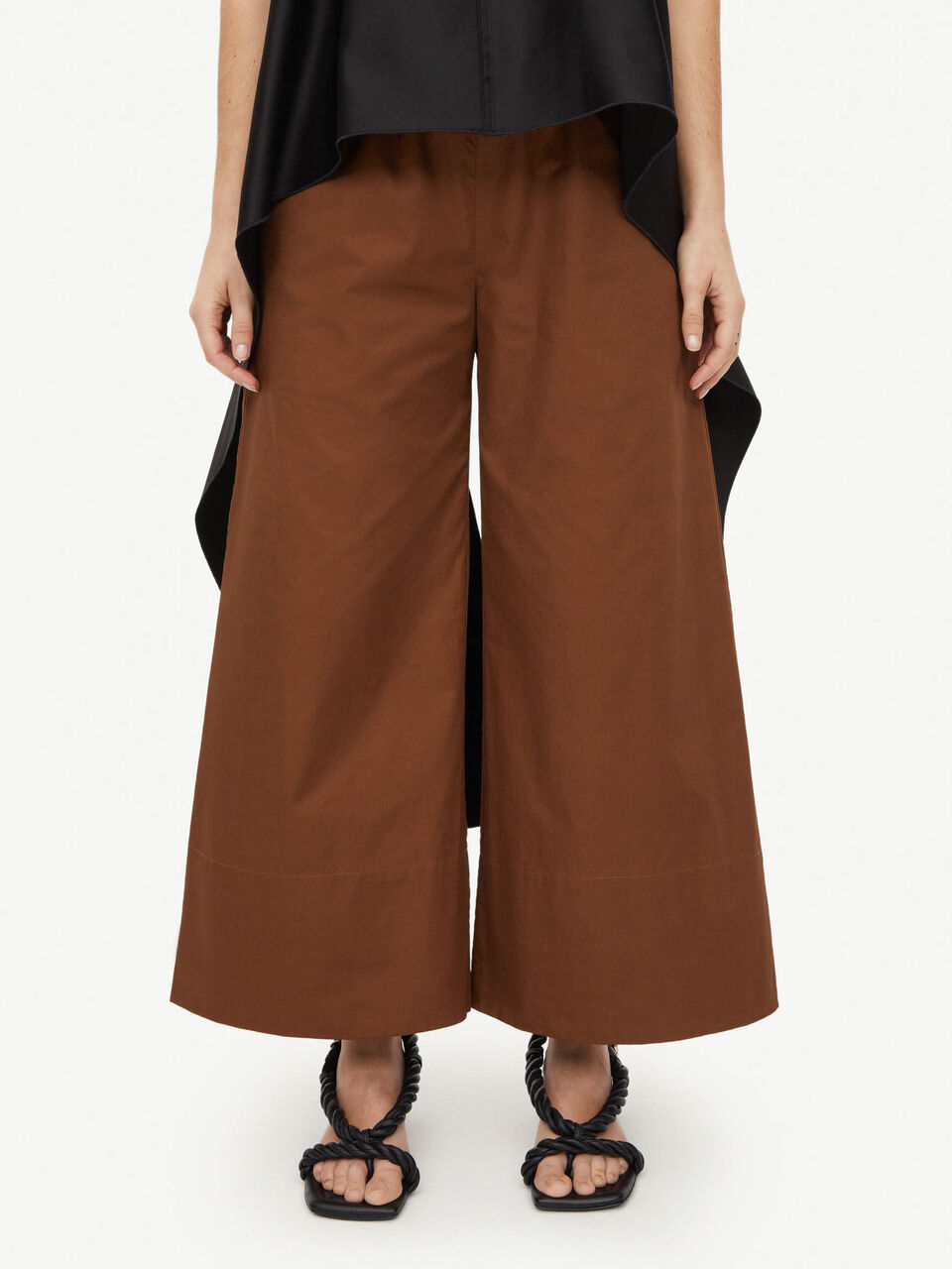 Luisa high-waisted trousers: Bison