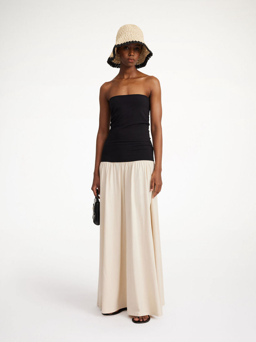 MARCIELLA MAXI DRESS: Oyster Grey