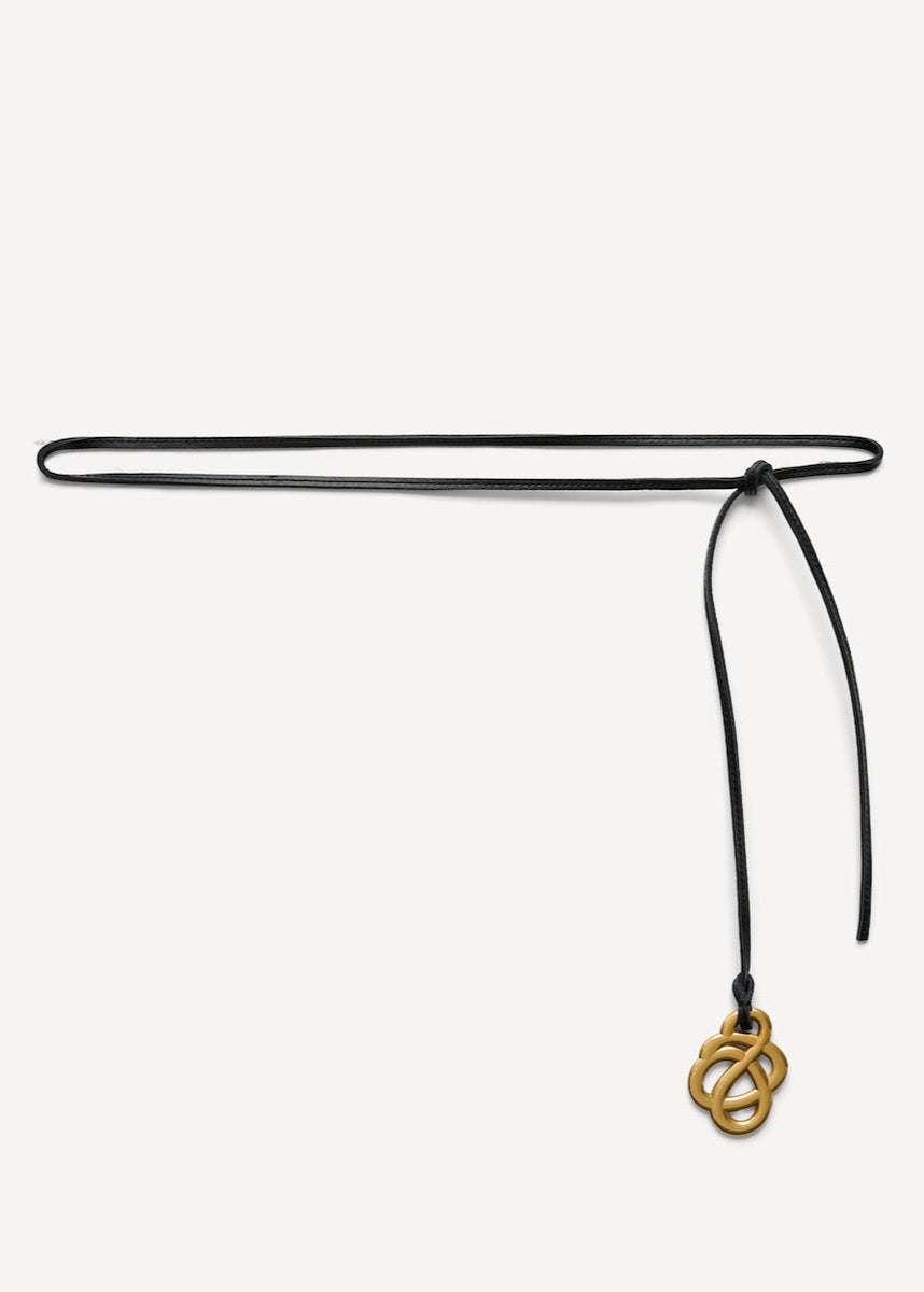 SALLON LEATHER BELT: BLACK