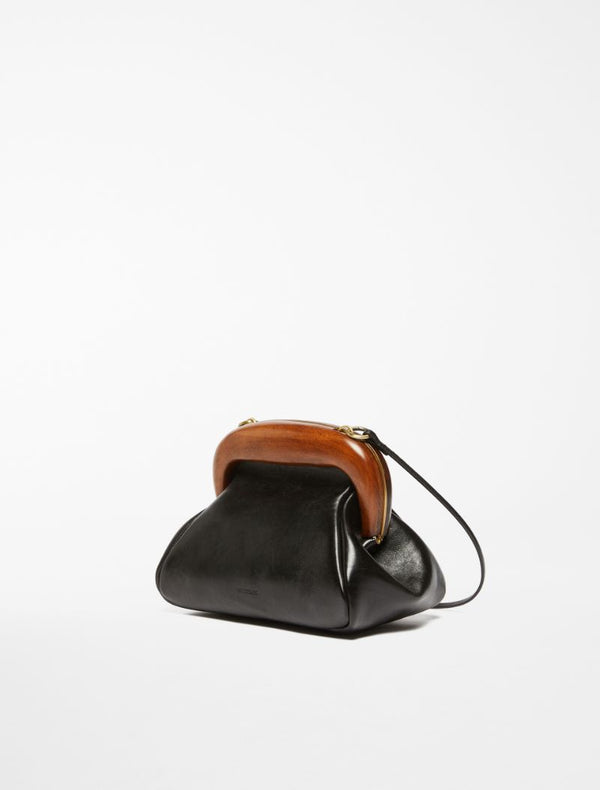 Leather Bouba bag: Black