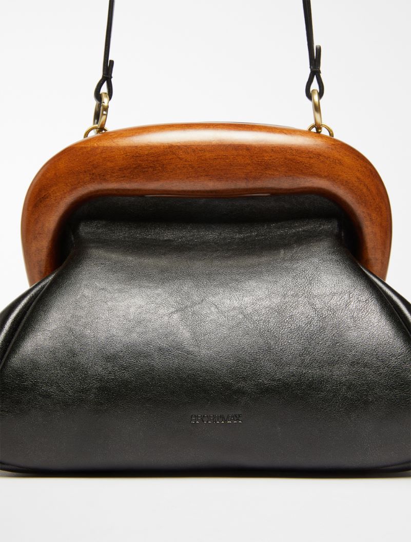 Leather Bouba bag: Black