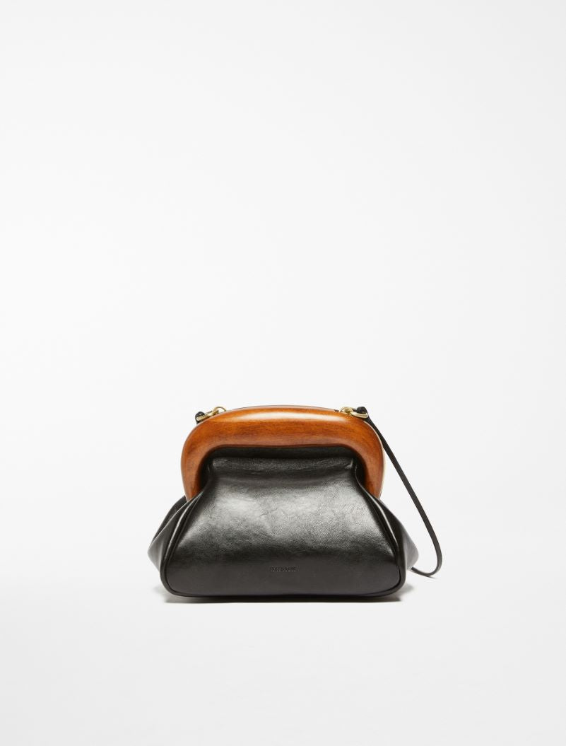 Leather Bouba bag: Black