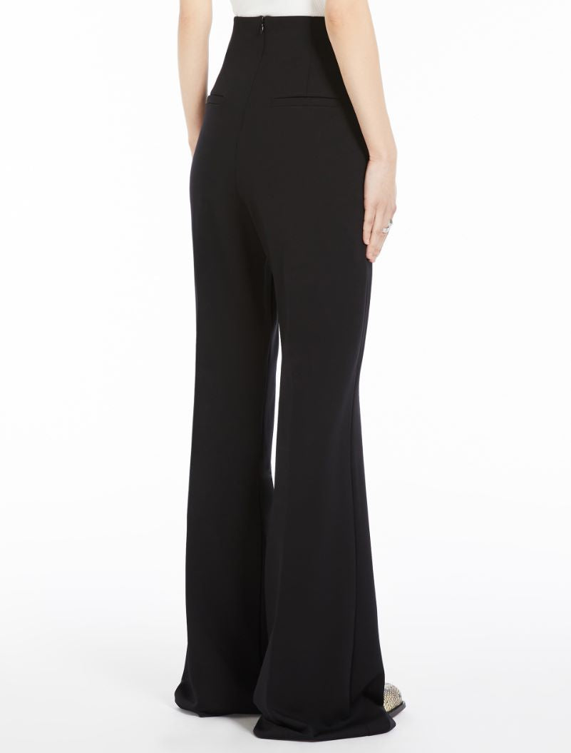 Scuba Jersey Trousers: Black