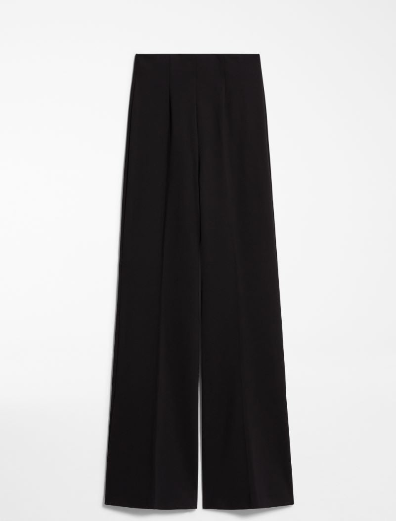 Scuba Jersey Trousers: Black