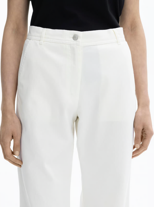 COTTON CHINOS: WHITE