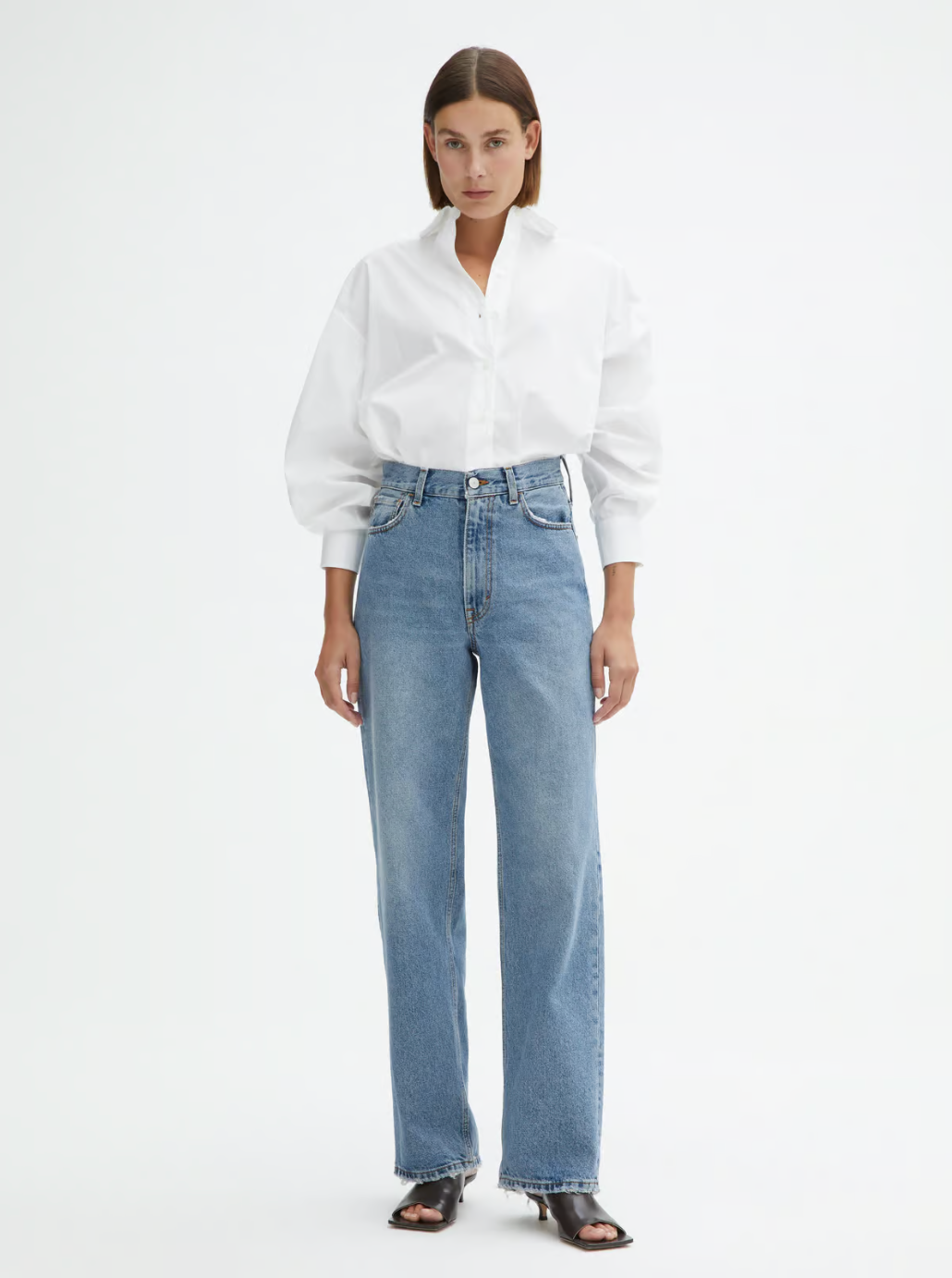 Wide Leg Denim: Light Blue