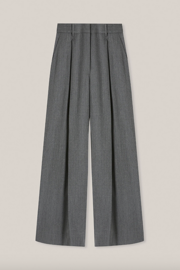 GODDARD TROUSER: CHARCOAL MELANGE