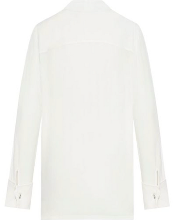 Elleni Sheer Blouse: White