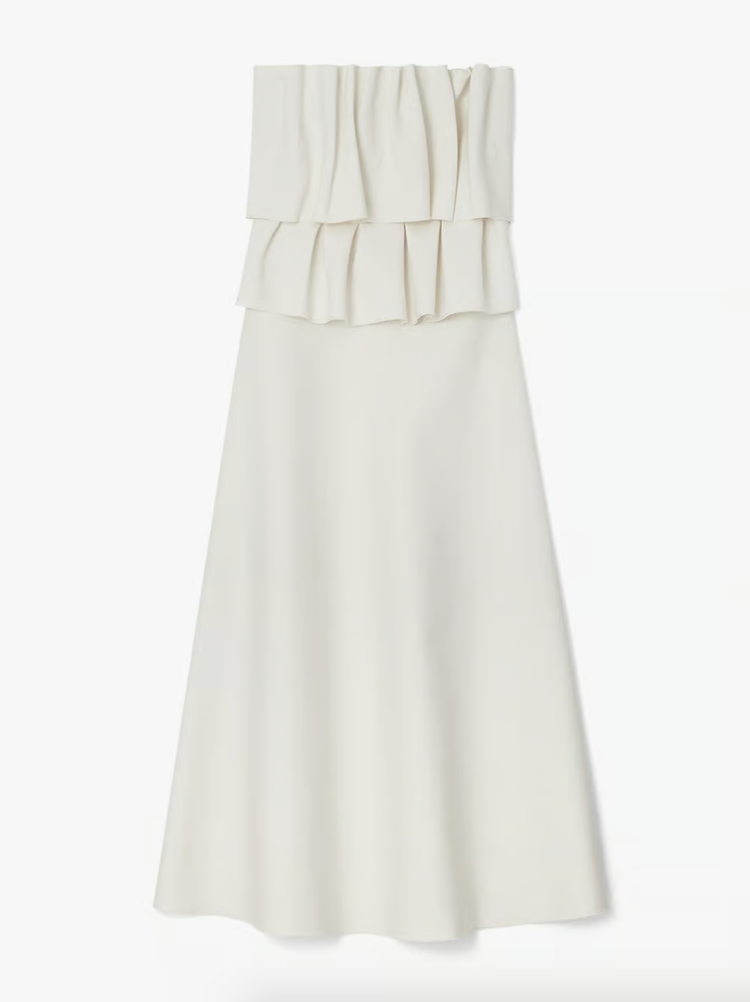 Sculpted Tube Dress: White