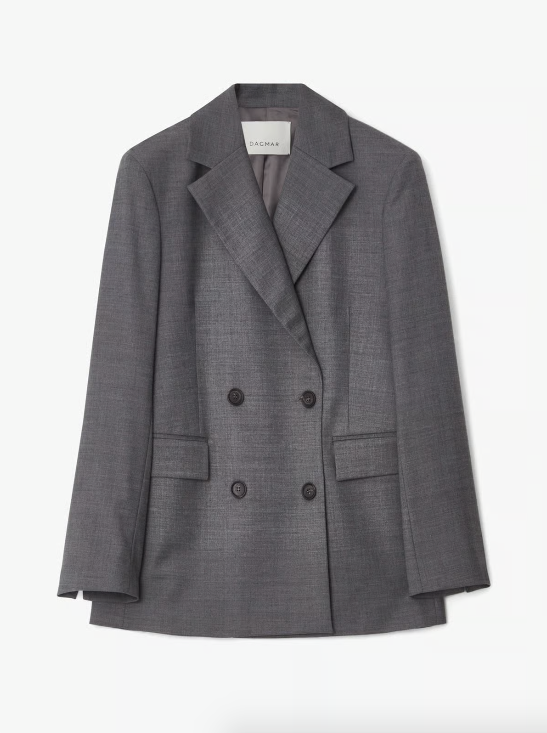 Classic Wool Blazer: Grey melange