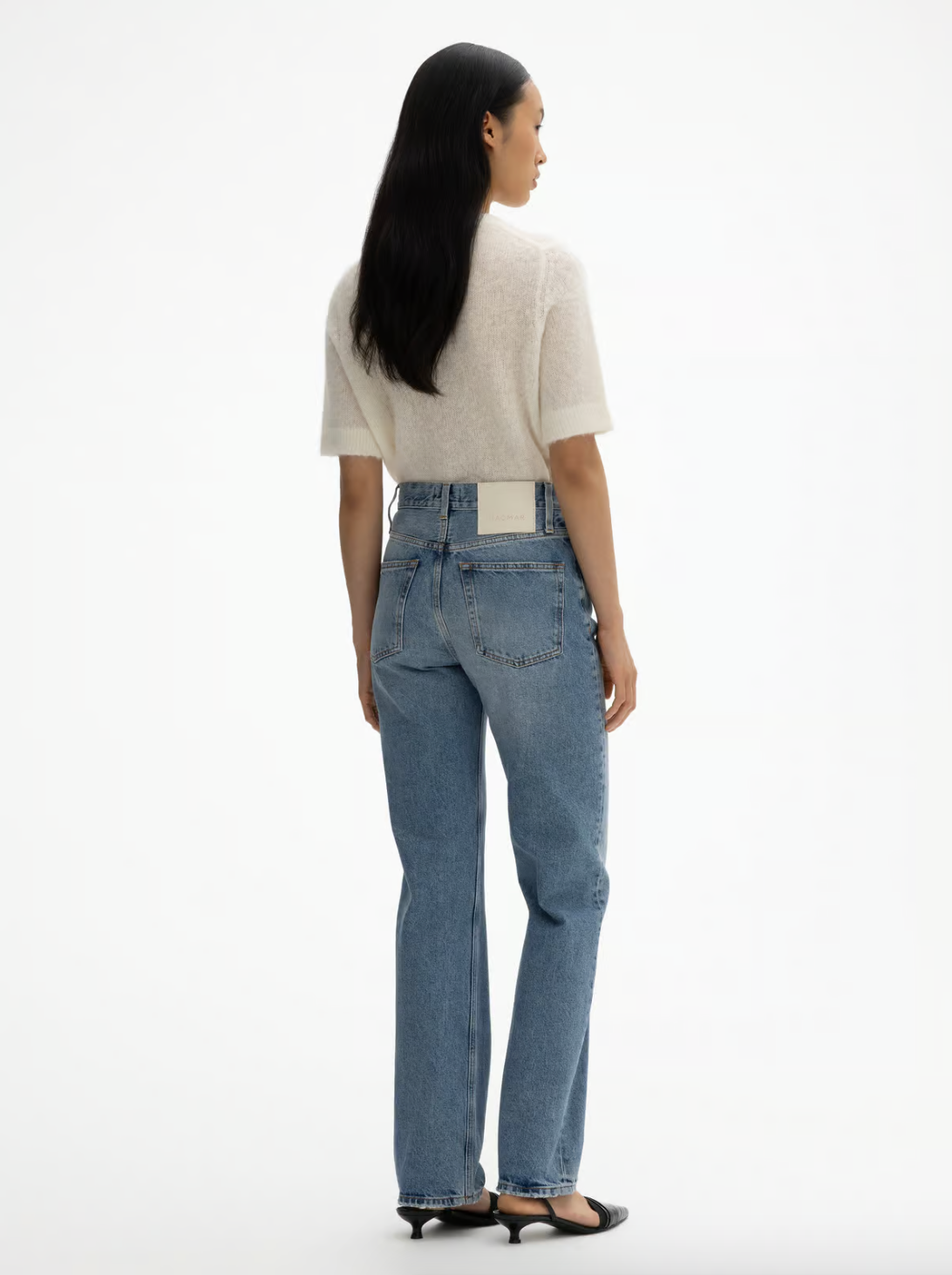 STRAIGHT LEG DENIM: Light Blue