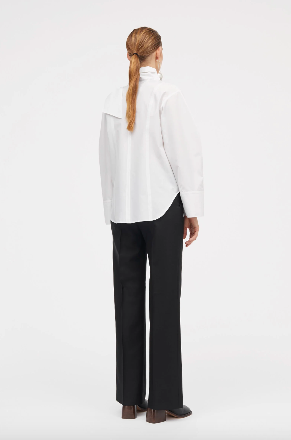 SHAQUANA POPLIN SHIRT: WHITE