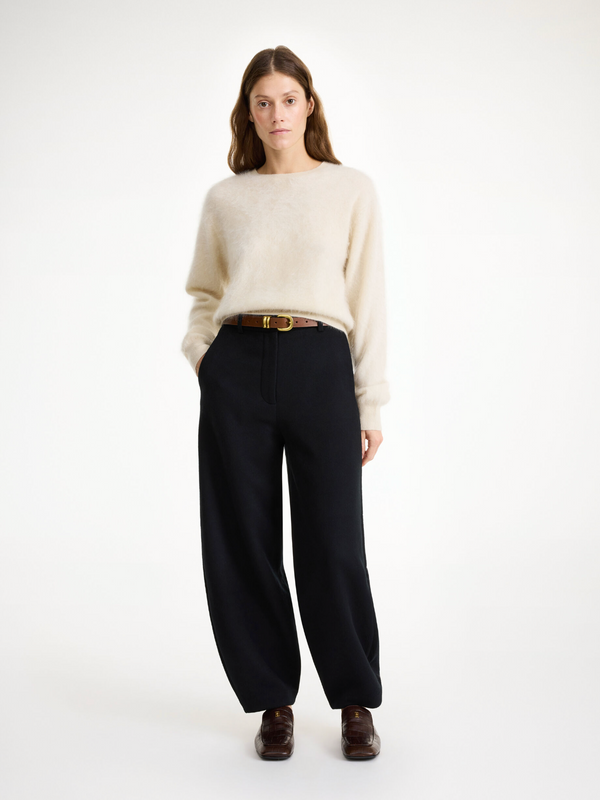 Carlien Trouser Lightweight Wool: Black