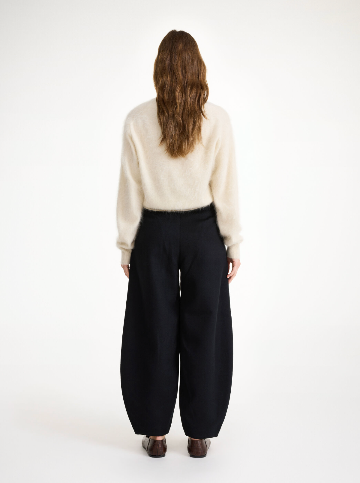 Carlien Trouser Lightweight Wool: Black