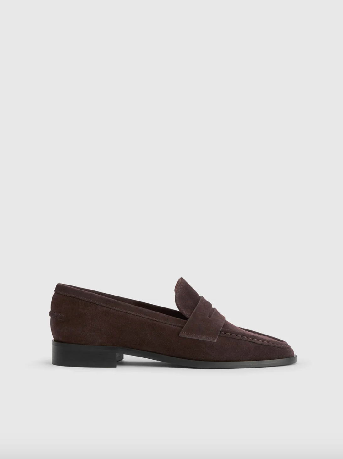 Airola Suede Loafers: Walnut