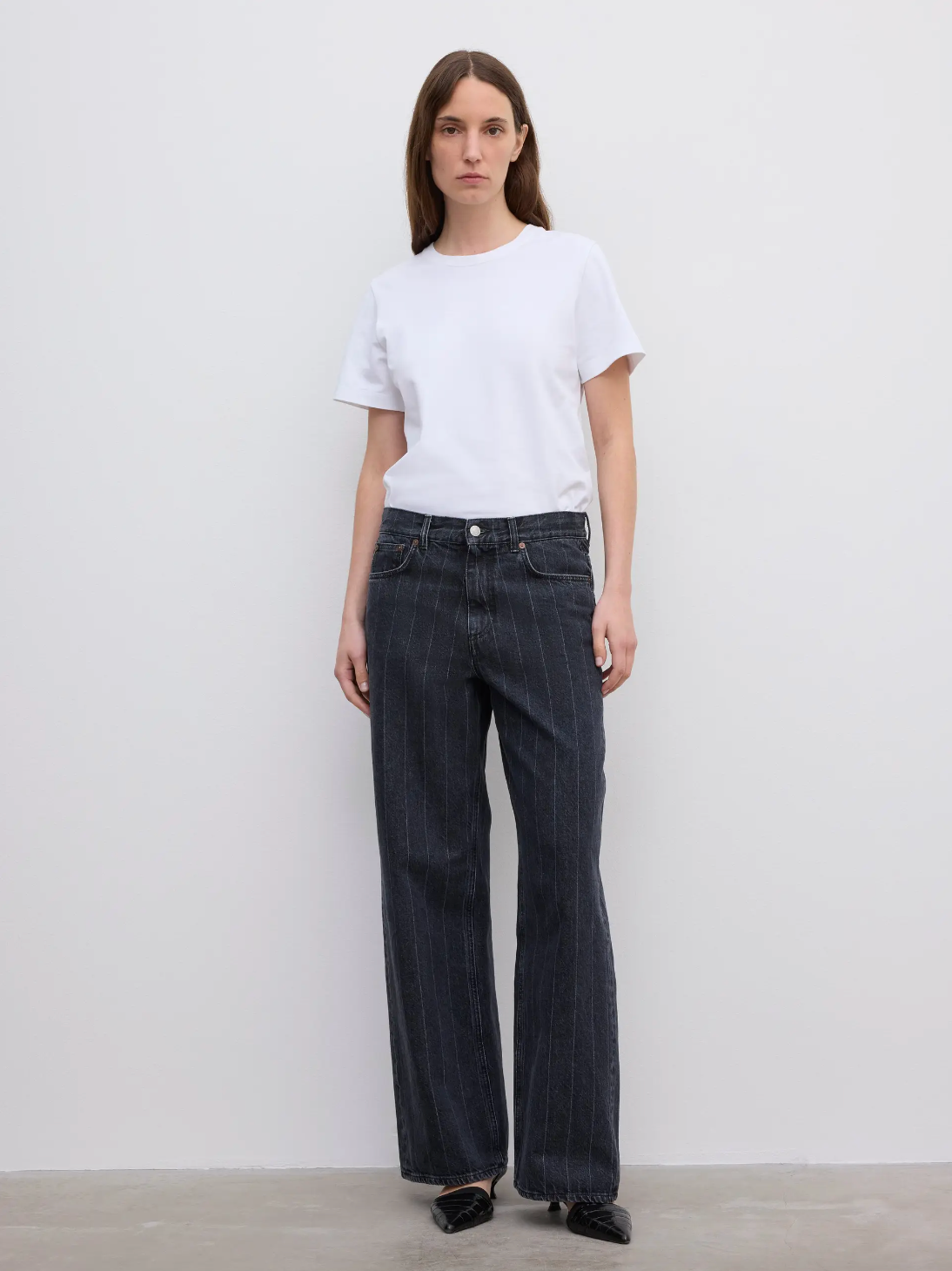 Baggy Fit Denim: Pinstripe