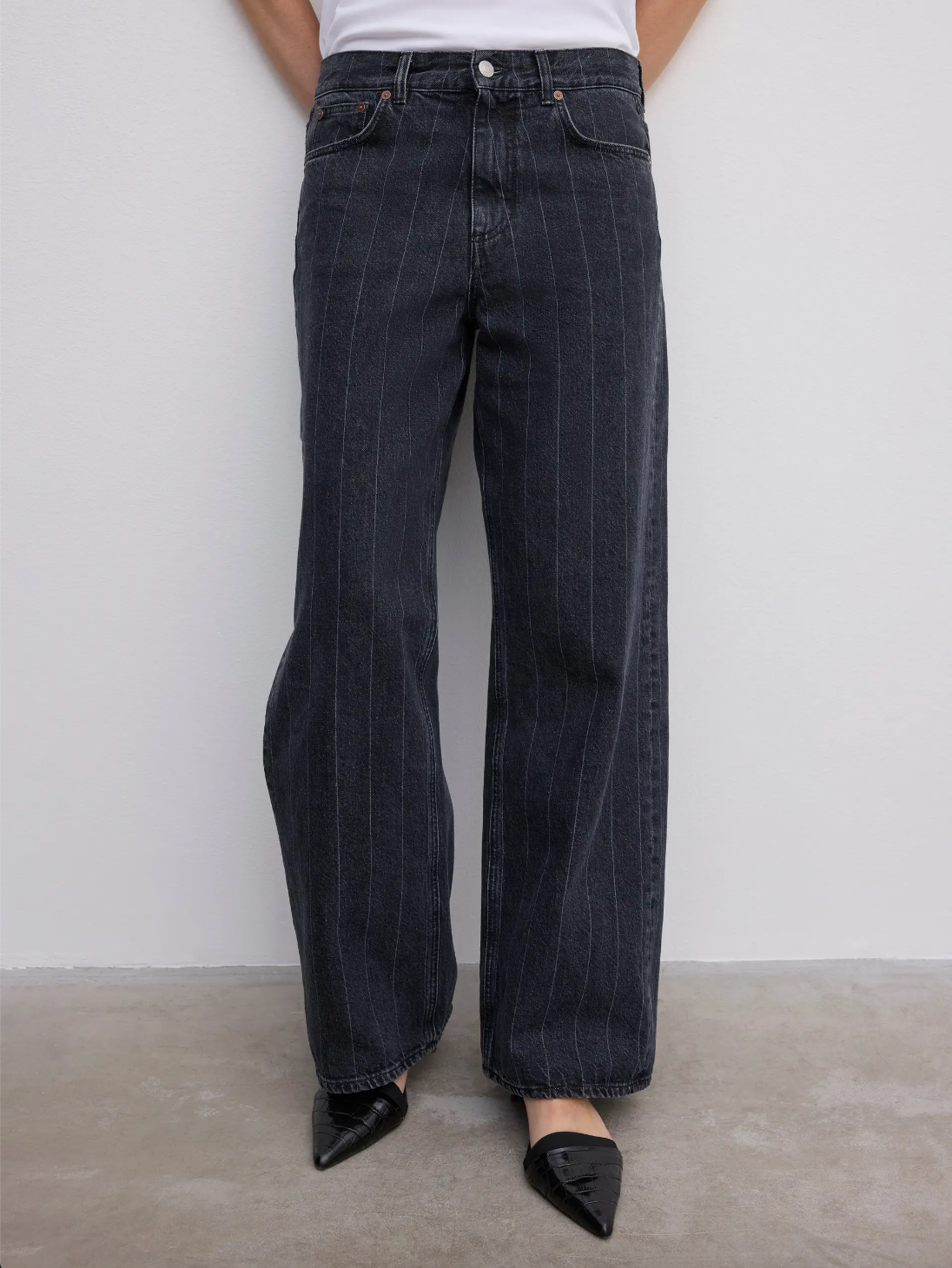 Baggy Fit Denim: Pinstripe