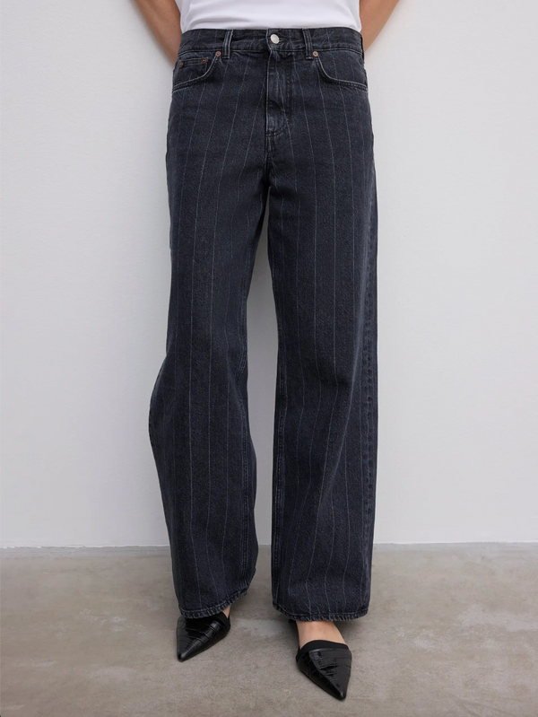 Baggy Fit Denim: Pinstripe