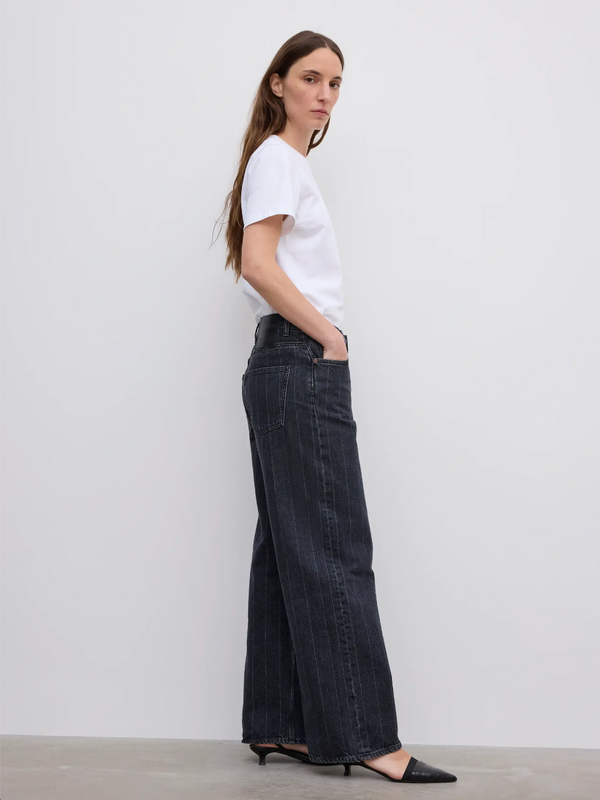 Baggy Fit Denim: Pinstripe