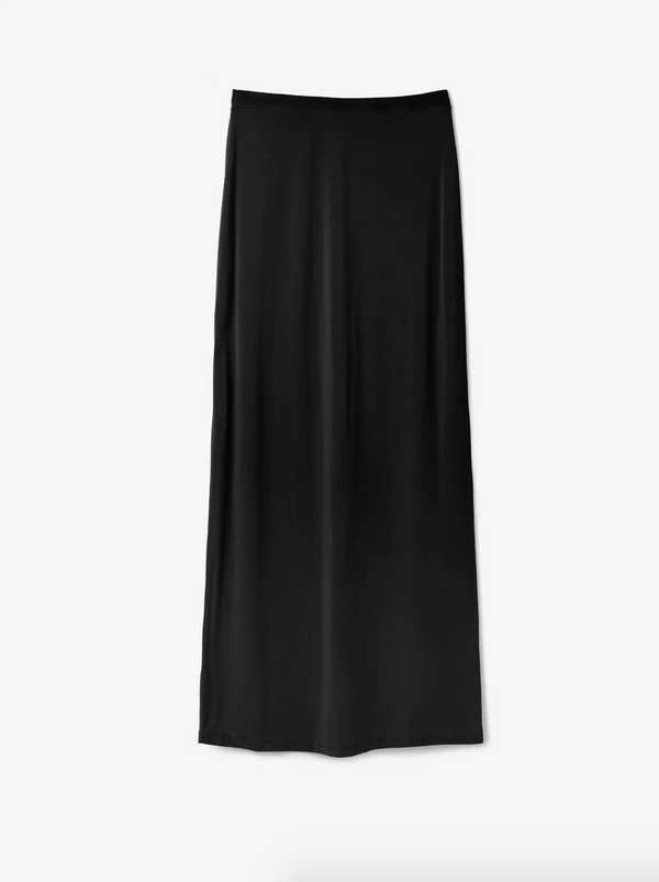 Jersey Maxi Skirt: Black