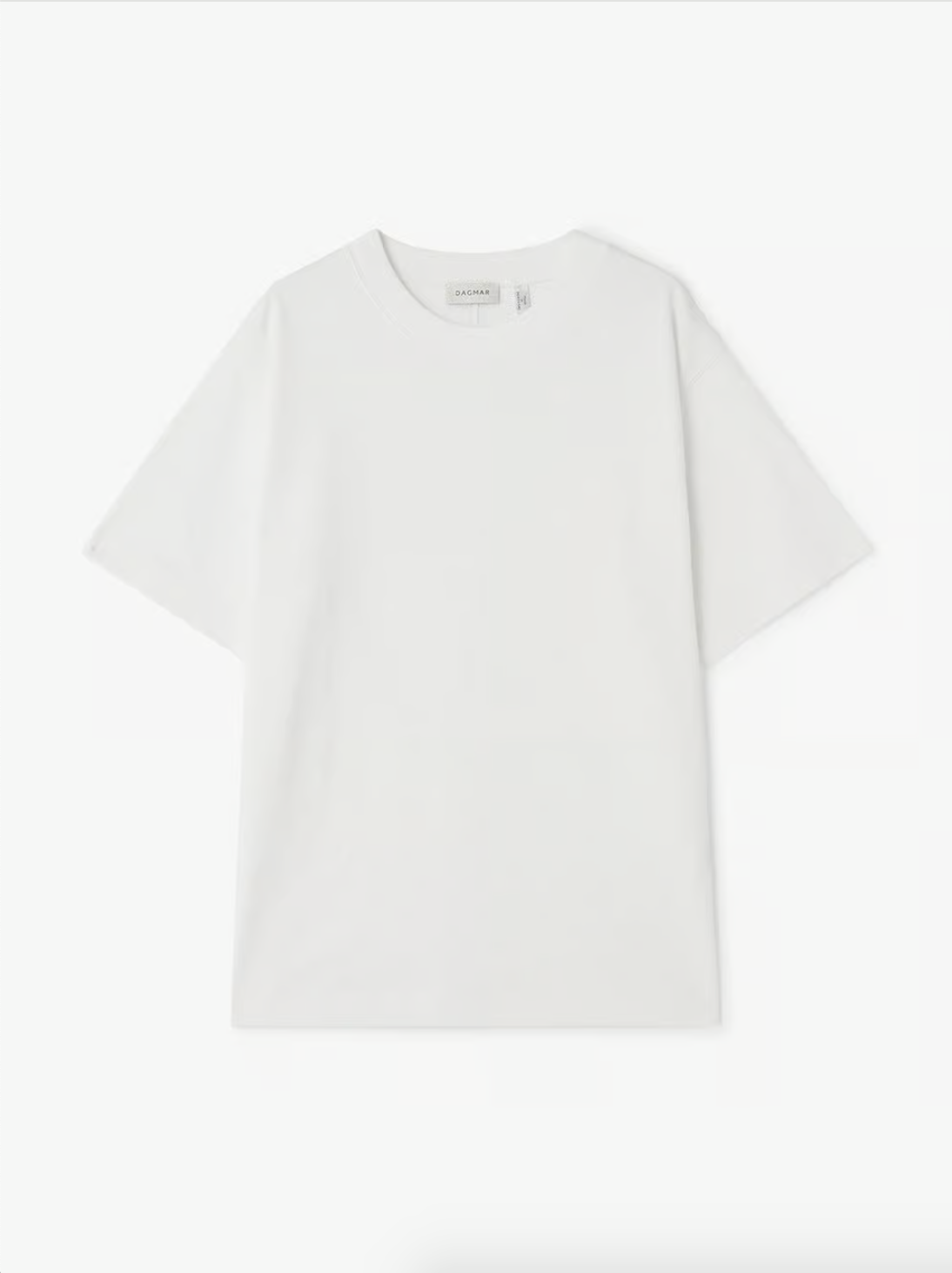 OVERSIZED COTTON TEE: WHITE