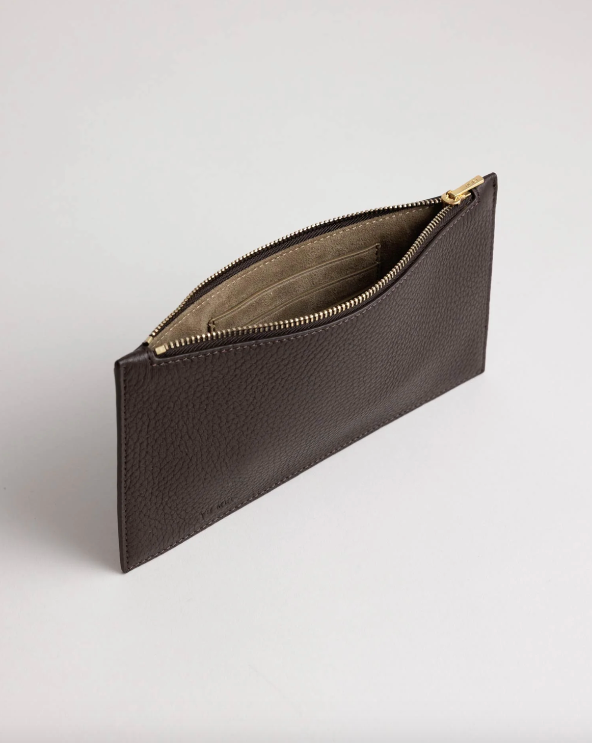 Hannah Envelope: Molasses Deer Nappa and Lambskin